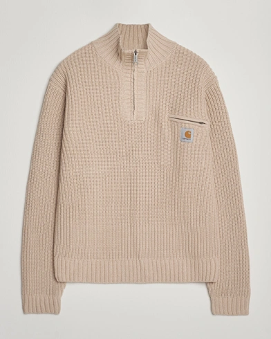 Carhartt WIP Detroit Half Zip Palisander – Beige