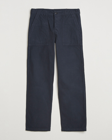 orSlow Regular Fit Original Sateen Fatigue Pants Navy – Blue