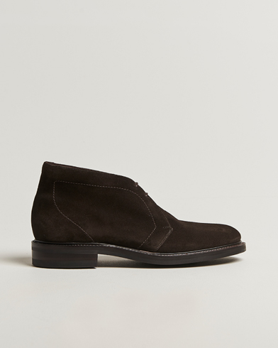 Loake 1880 Berkeley Suede Boot Dark Brown – Brown