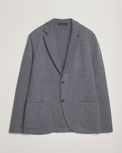 Gran Sasso Rainwool Knitted Blazer Grey Melange – Grey