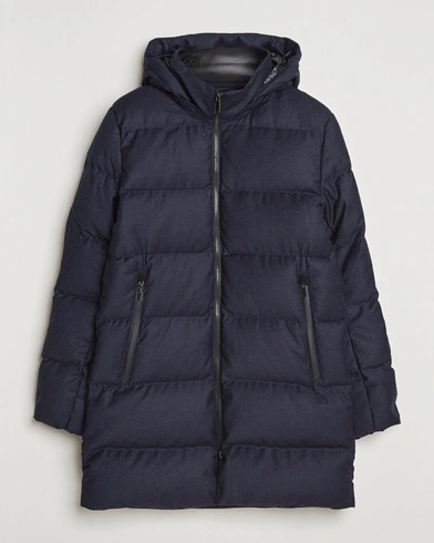UBR Concorde Wool Parka Savile Dark Navy Melange – Blue