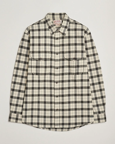 Filson Checked Alaskan Guide Shirt Cream/Grey – White