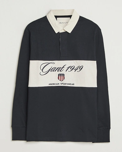 GANT Blocked Logo Heavy Rugger Black – Black