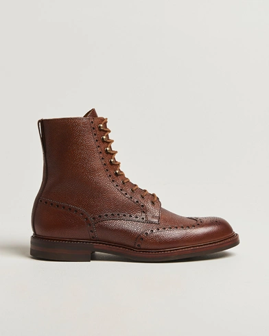 Crockett & Jones Islay Boot Tan Scotch Grain Calf – Brown