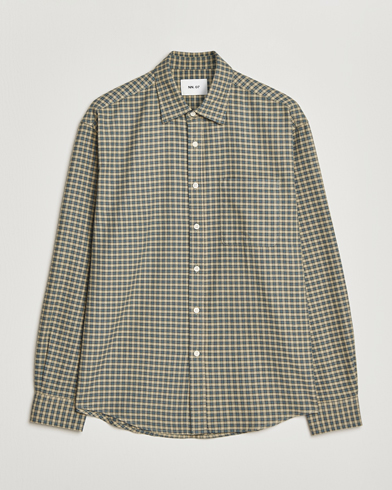 NN07 Deon Flannel Checked Shirt Coral – Multi-colour