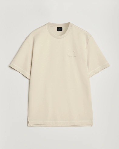 PS Paul Smith Casual Fit Happy T-Shirt Ecru – Beige