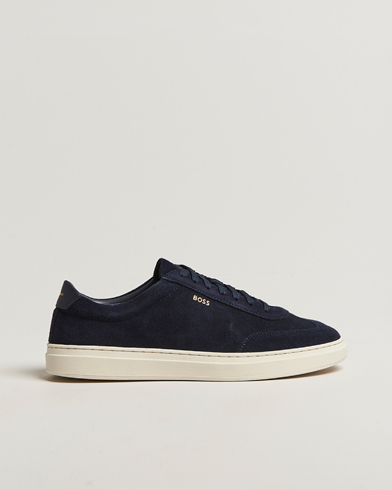 BOSS BLACK Kieran Suede Sneaker Dark Blue – Blue