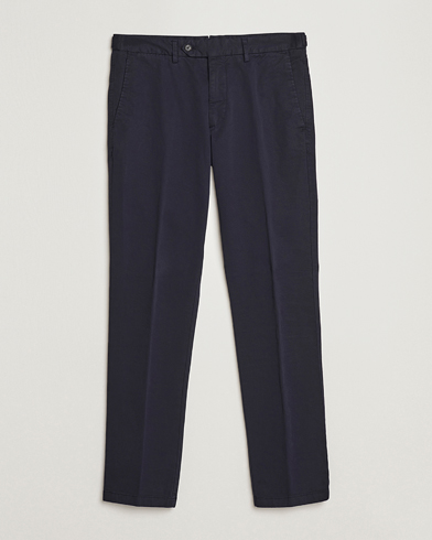 Oscar Jacobson Danwick Cotton Trousers Navy – Blue