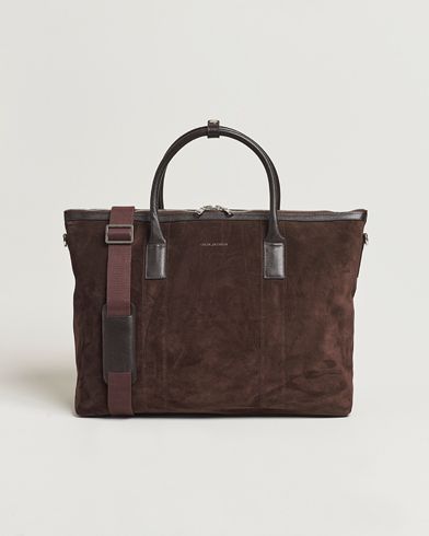 Oscar Jacobson Weekend Bag Soft Leather Chocolate Brown – Brown