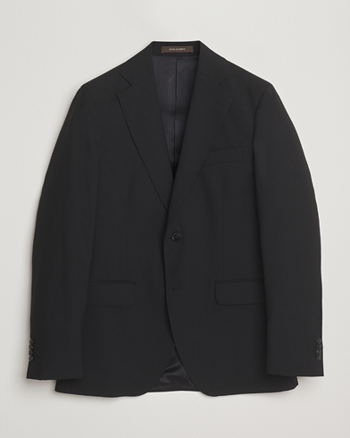 Oscar Jacobson Fogerty Wool Blazer Black – Black