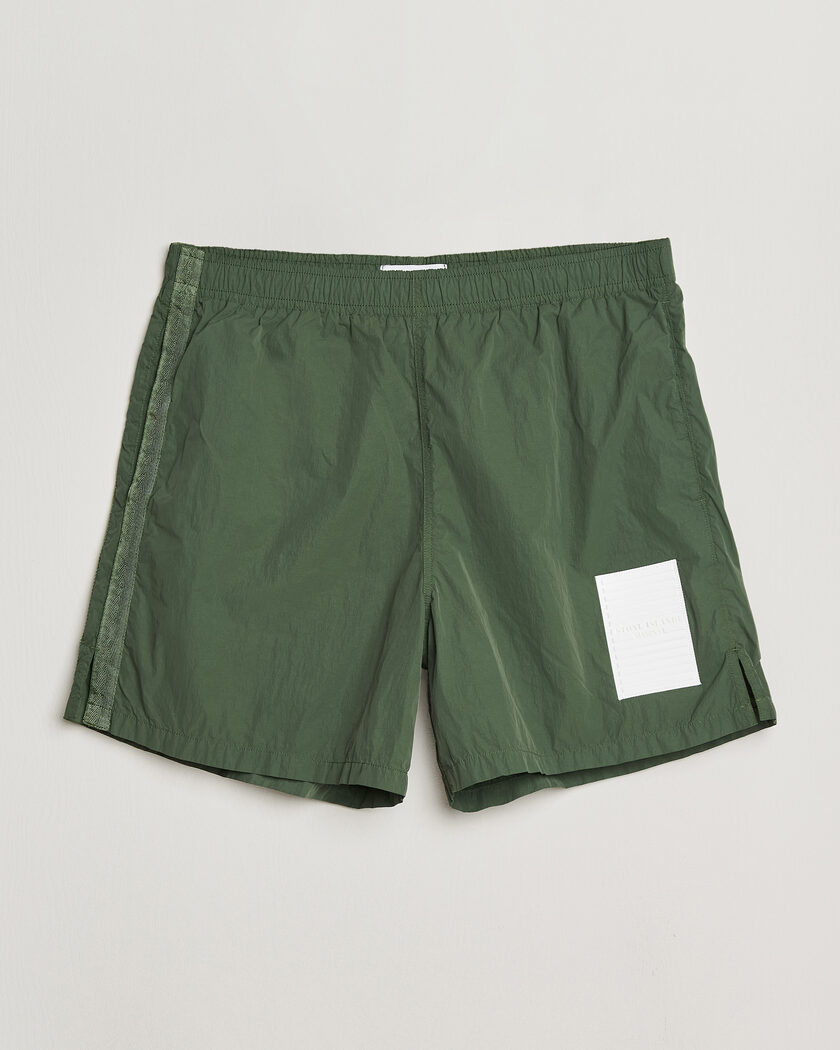 Stone Island Marina Micro Brushed Nylon-TC Swimshorts Quartz Green – Green