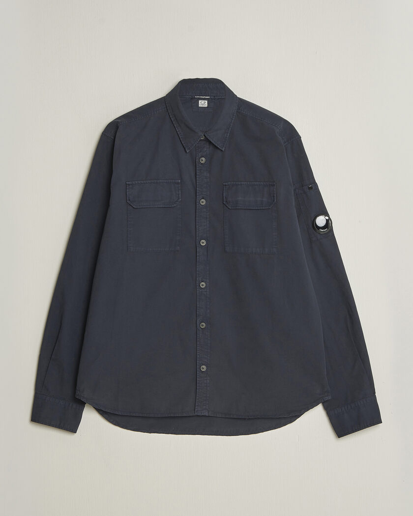 C.P. Company Organic Gabardine Pocket Shirt Navy – Blue