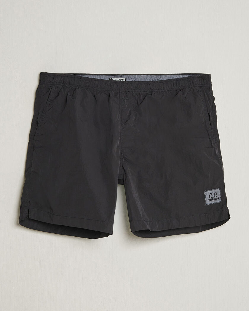C.P. Company Eco Chrome Logo Swimshorts Black – Black