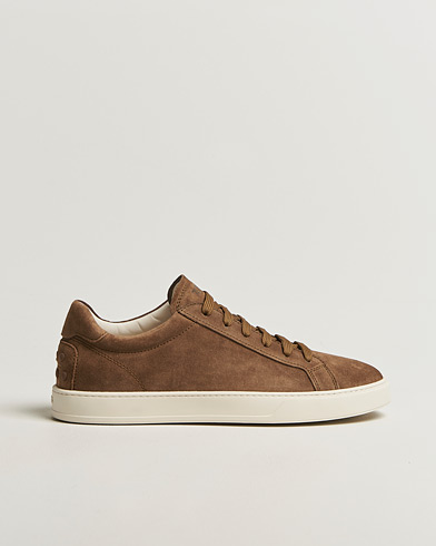 Tod's Cassetta Lacciata Sneaker Chestnut Suede – Brown