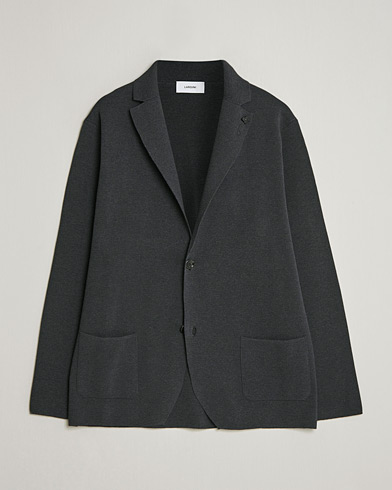 Lardini Knitted Cotton Blazer Grey – Grey