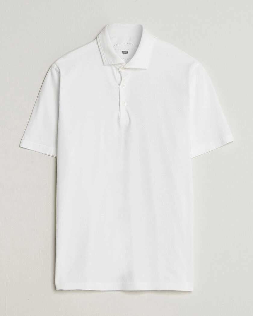Fedeli Zero Organic Cotton Polo White – White