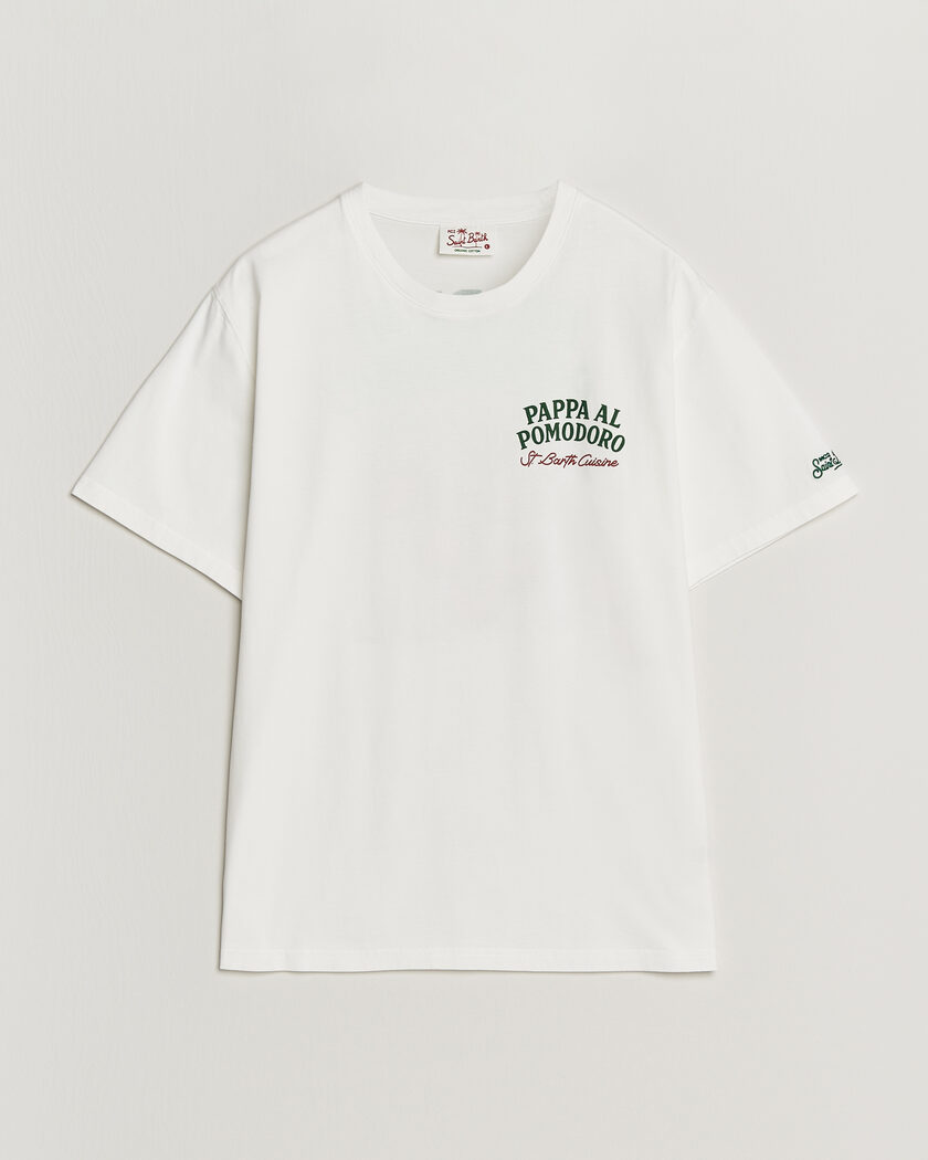 MC2 Saint Barth Back Printed Cotton T-Shirt Pappa Pomodoro – White