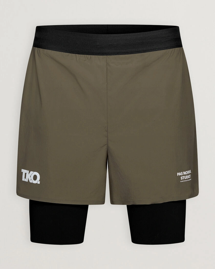 Pas Normal Studios TKO Balance 2-in-1 Shorts Dark Stone – Brown