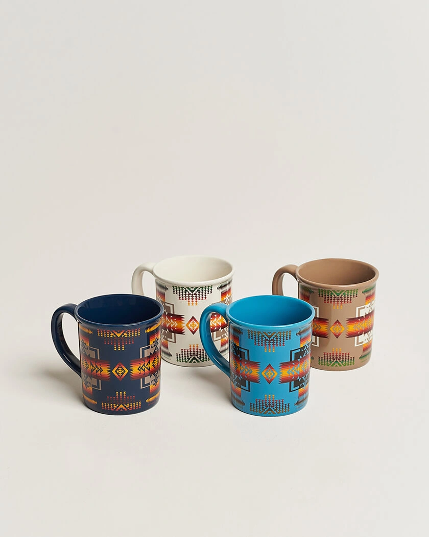 Pendleton 4-Pack Ceramic Mug Set Chief Joseph – Multi-colour