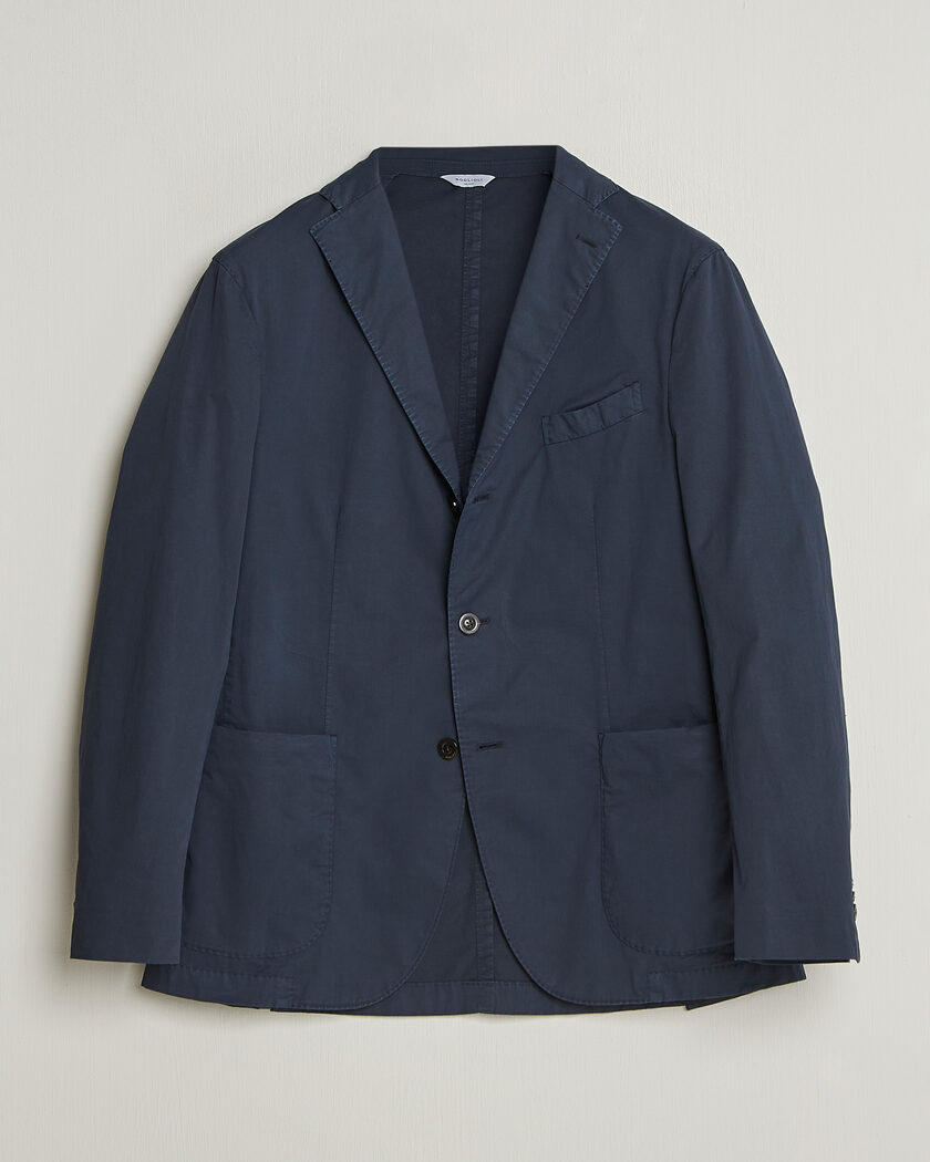 Boglioli K Jacket Supima Cotton Blazer Navy – Blue