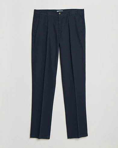 Boglioli Regular Fit Cotton Chinos Navy – Blue