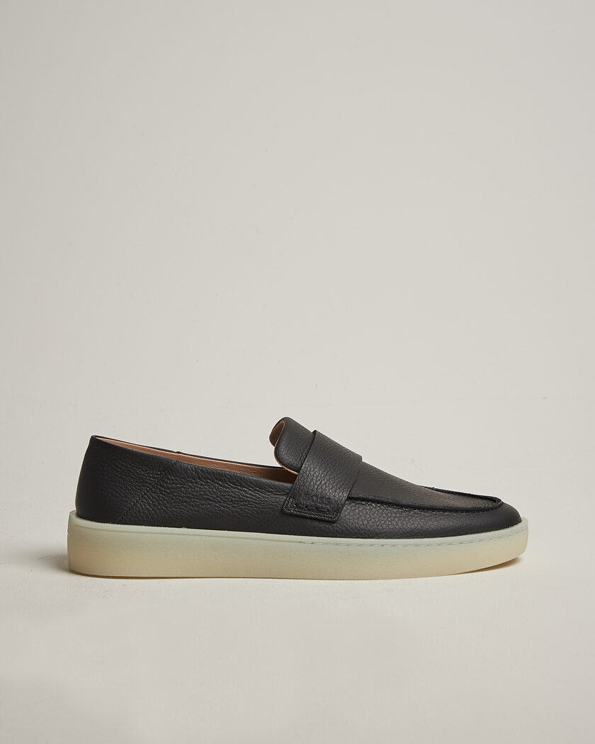 BOSS BLACK Randal Leather Loafer Black – Black