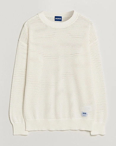 HUGO Sanjou Knitted Sweater Open White – White