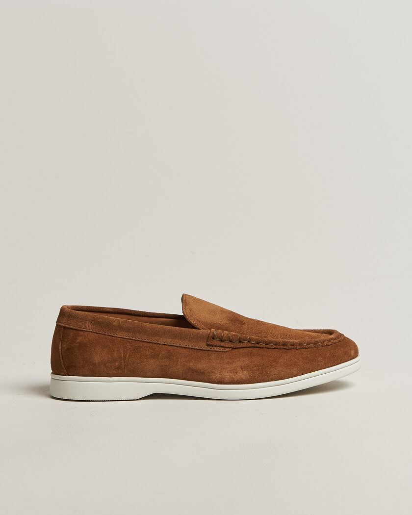 Charles Tyrwhitt Suede Slip On Loafers Light Brown – Brown