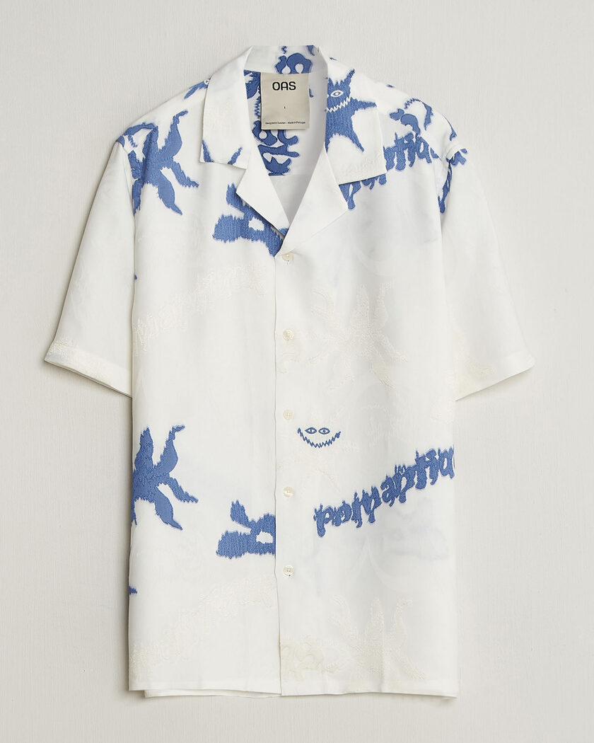 OAS Rocco Lyocell Mix Short Sleeve Shirt Romantique – White
