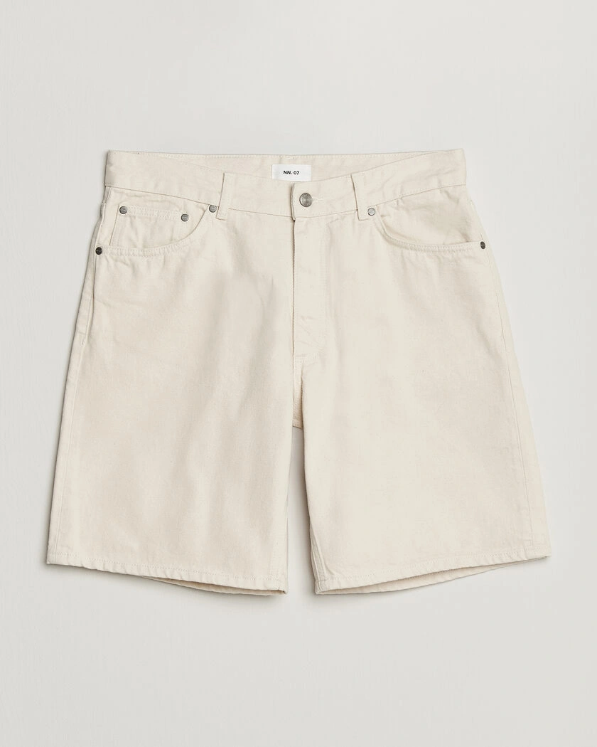 NN07 Otis Denim Shorts Ecru – White
