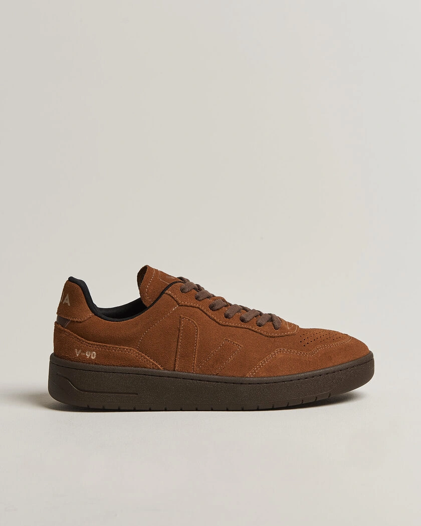 Veja V-90 Suede Sneaker Full Cognac/Eagle – Brown