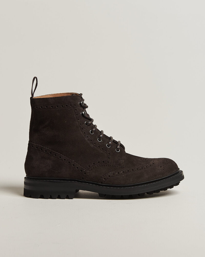 Church's Mc Farlane Country Boots Ebony Suede – Brown