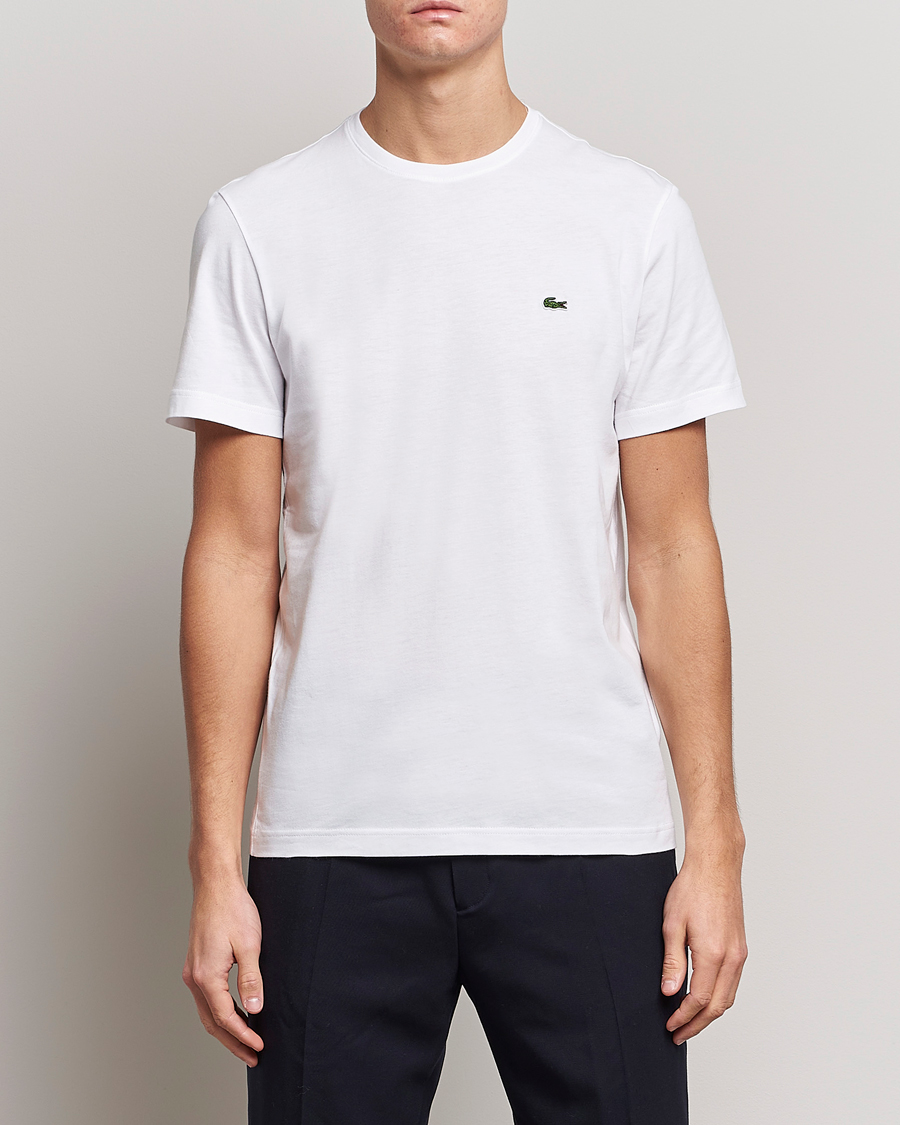Herr | Kortärmade t-shirts | Lacoste | Crew Neck T-Shirt White