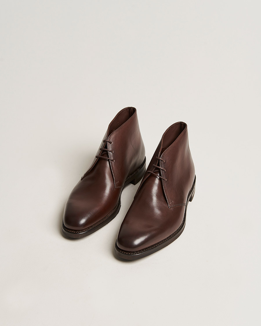 Men | Handmade shoes | Loake 1880 | Pimlico Chukka Boot Dark Brown Calf