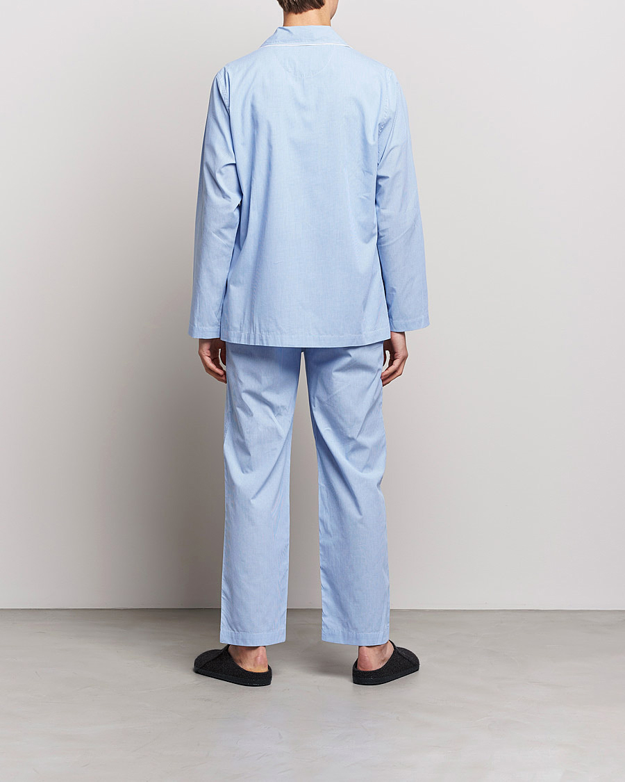 Men | Loungewear | Polo Ralph Lauren | Pyjama Set Mini Gingham Blue