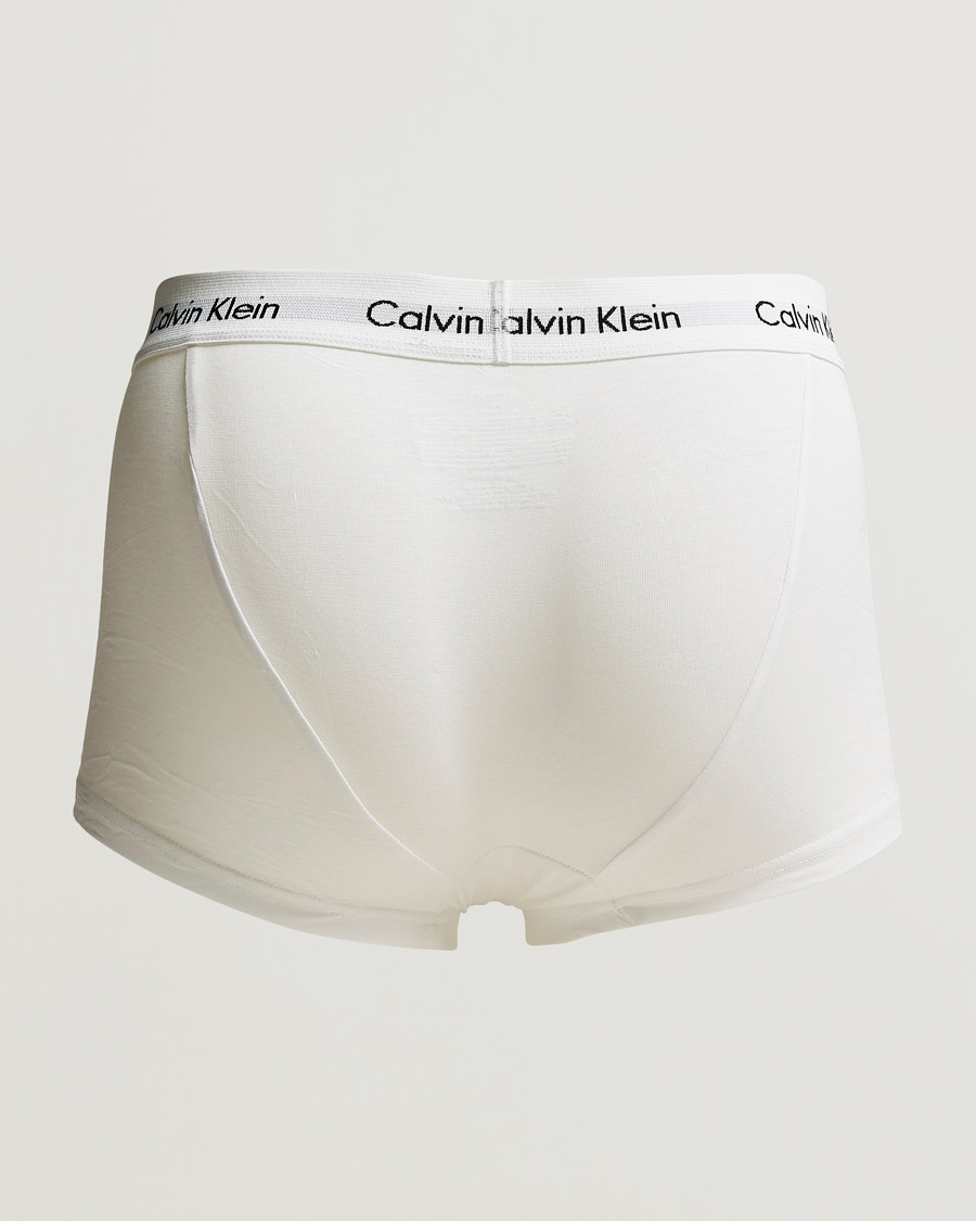 Men | Trunks | Calvin Klein | Cotton Stretch Low Rise Trunk 3-pack White