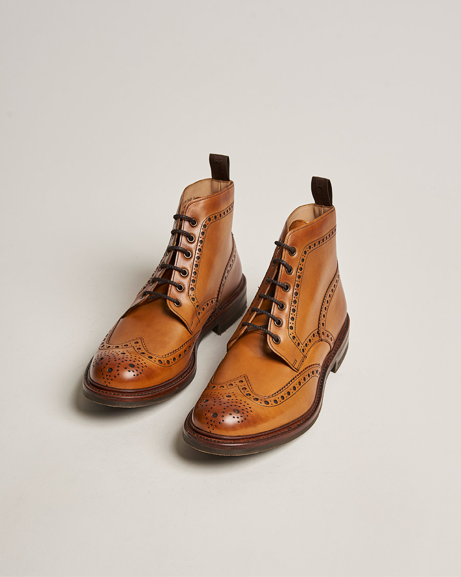 Men | Handmade shoes | Loake 1880 | Bedale Boot Tan Burnished Calf