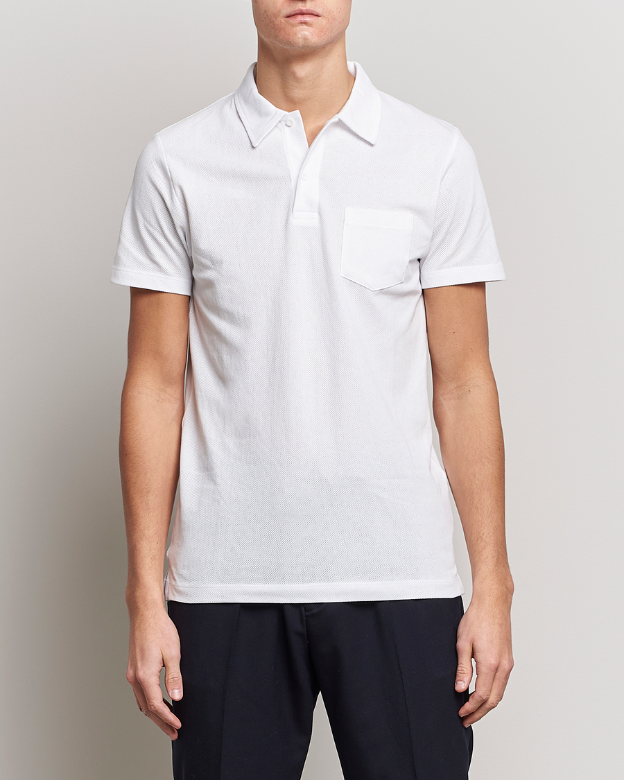 Homme | Sunspel | Sunspel | Riviera Polo Shirt White