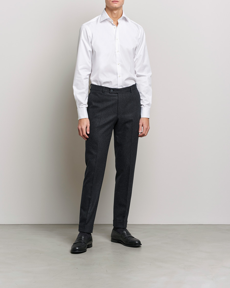 Men | Clothing | Stenströms | Fitted Body Double Cuff White