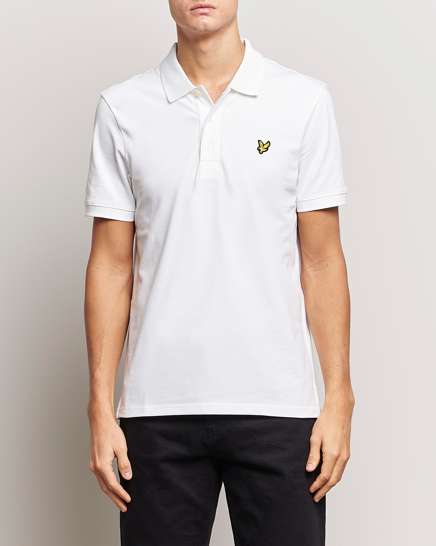 Herr | Kläder | Lyle & Scott | Plain Pique Polo Shirt White