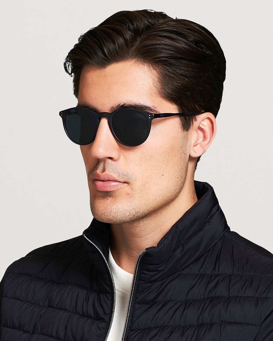 Men | Accessories | Polo Ralph Lauren | 0PH4110 Round Sunglasses Matte Black