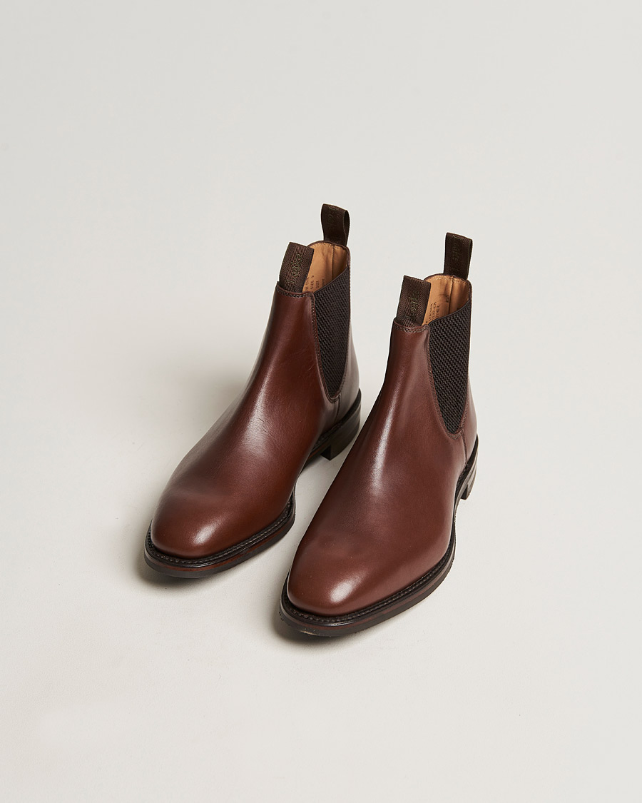 Herr | Skor | Loake 1880 | Chatsworth Chelsea Boot Brown Waxy Leather