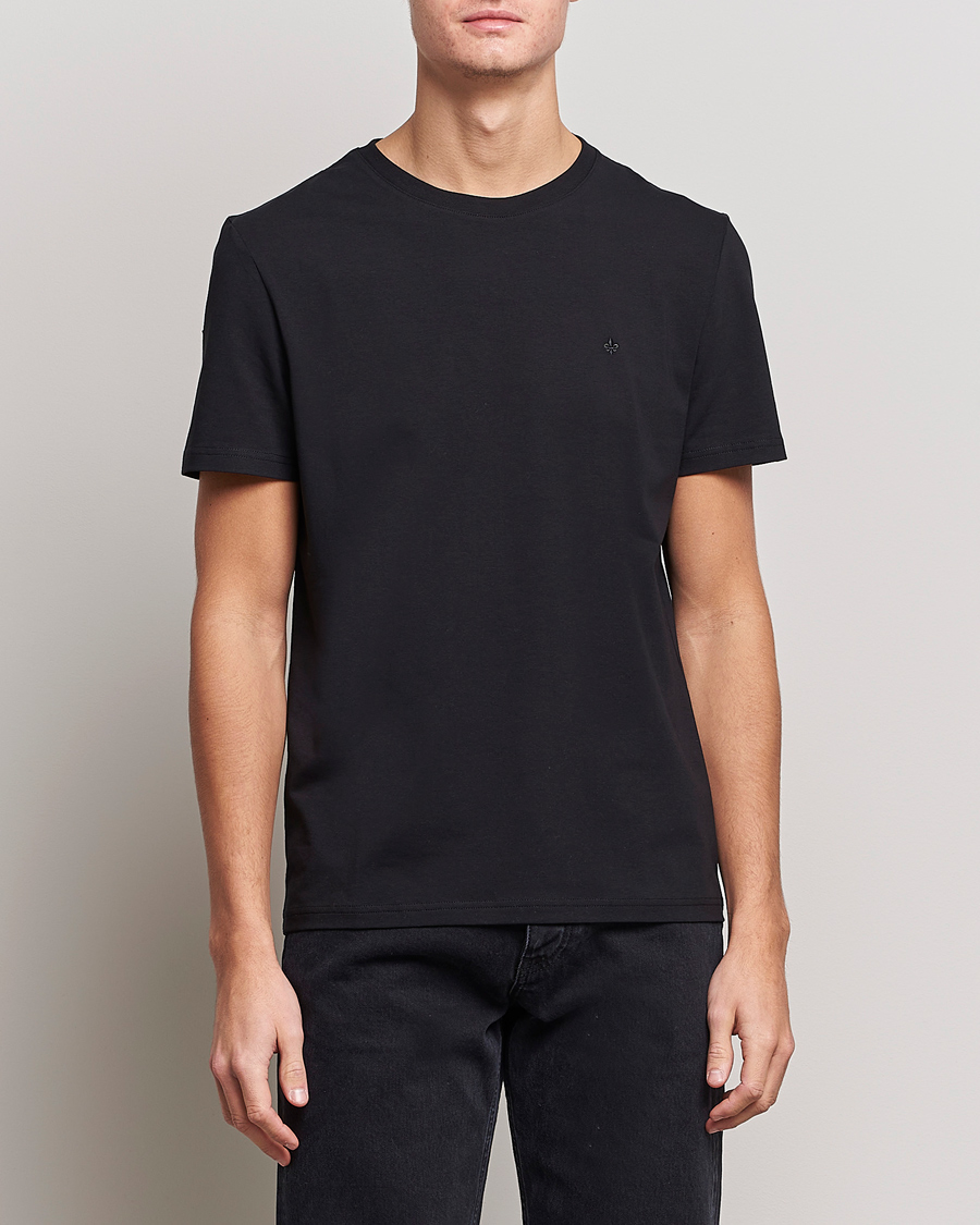 Men | Black t-shirts | Morris | James Crew Neck Tee Black