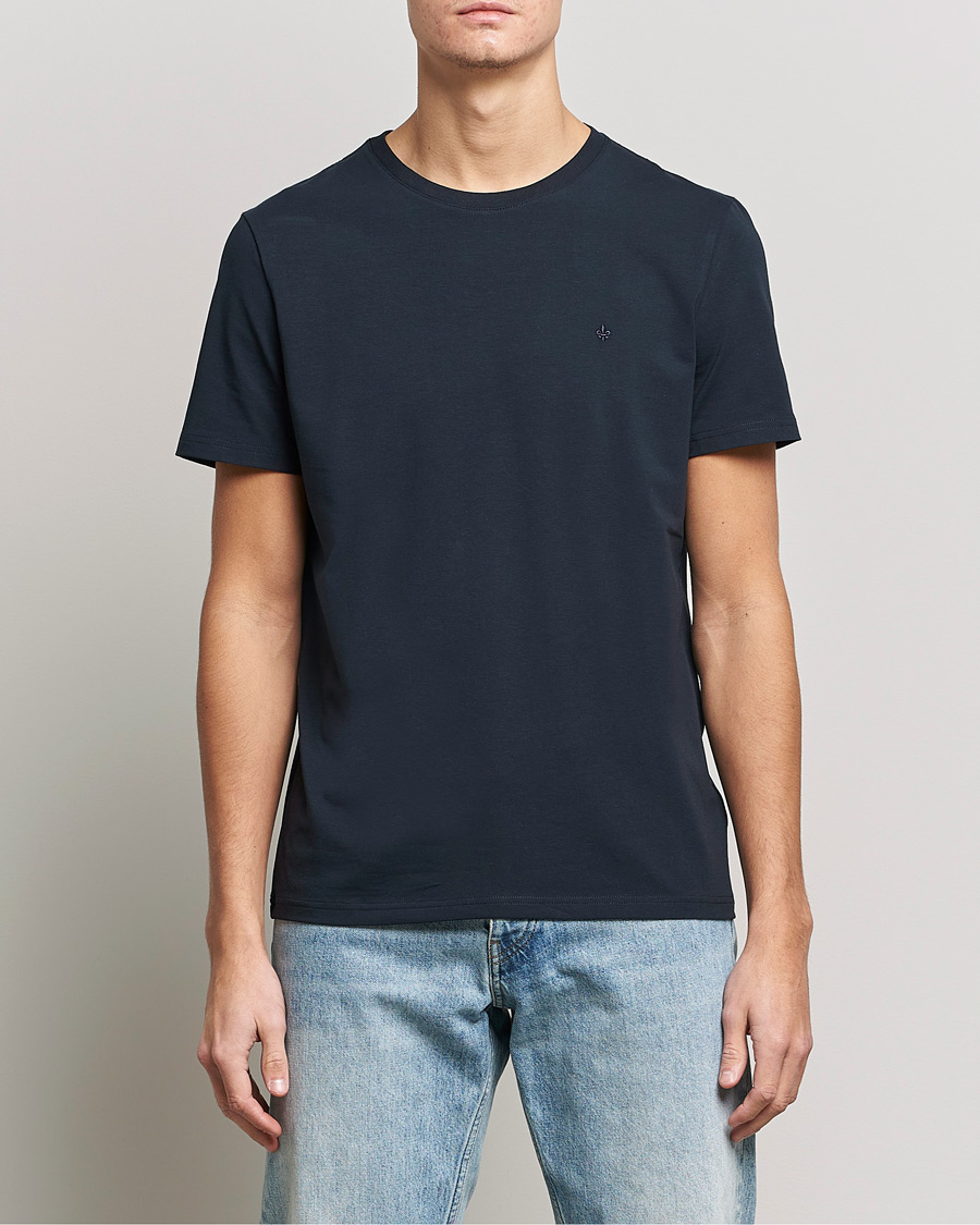 Herr | Kortärmade t-shirts | Morris | James Crew Neck Tee Navy