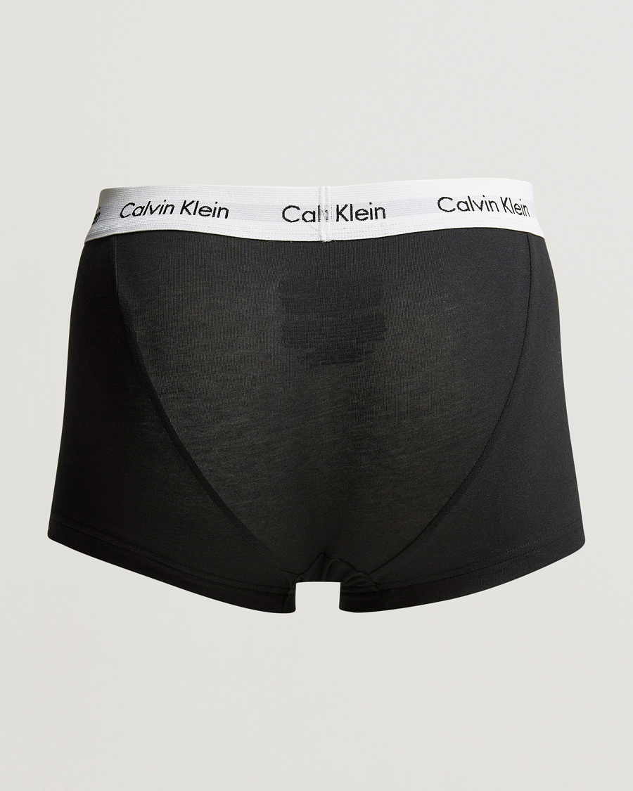 Men | Underwear | Calvin Klein | Cotton Stretch Low Rise Trunk 3-Pack Black/White/Grey