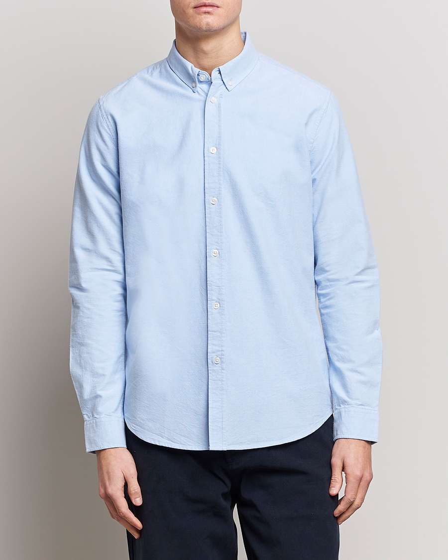 Men | Clothing | Samsøe Samsøe | Liam Button Down Shirt Light Blue