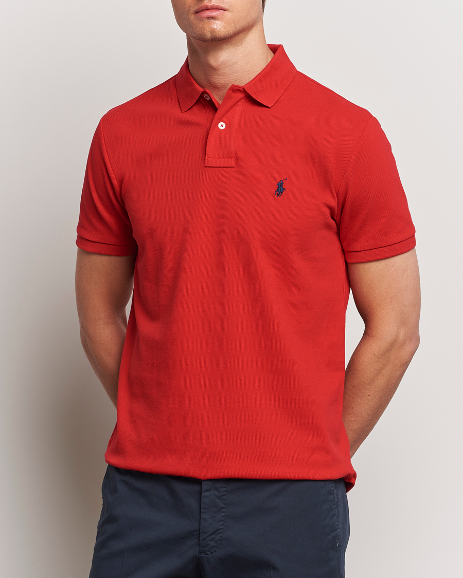 Herr | Kortärmade pikéer | Polo Ralph Lauren | Custom Slim Fit Polo Red