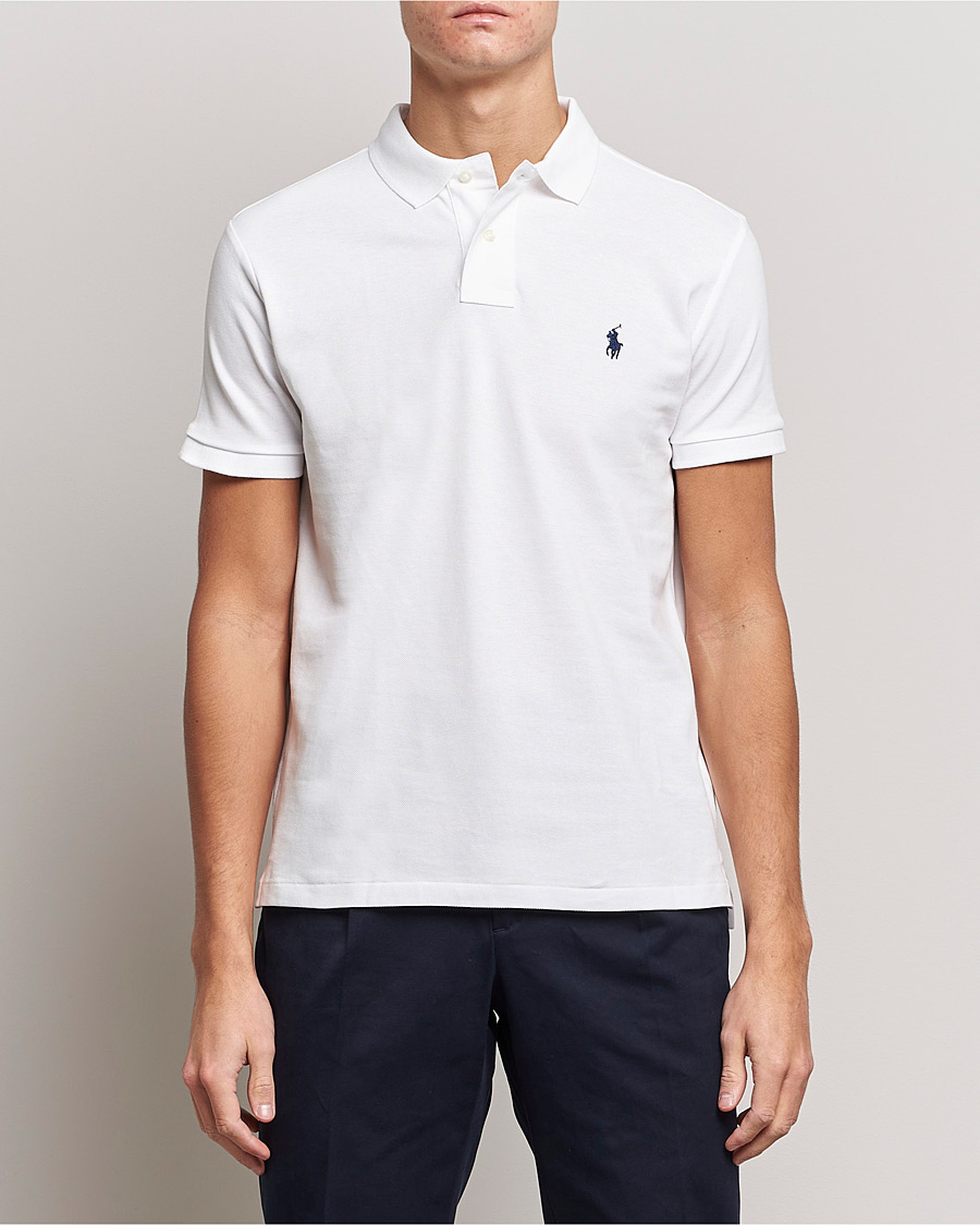 Men | Polo Shirts | Polo Ralph Lauren | Custom Slim Fit Polo White