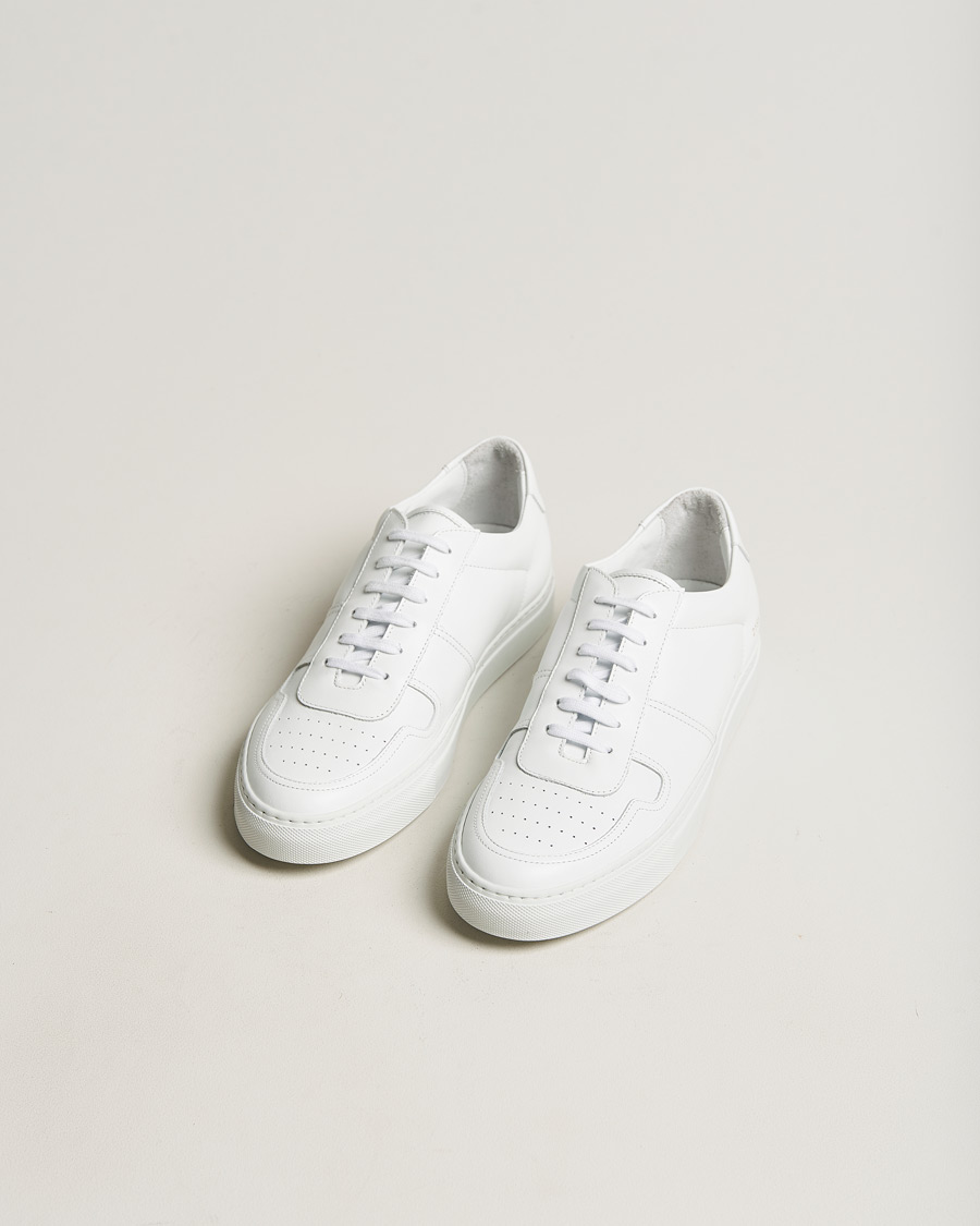 Men | Shoes | Common Projects | B Ball Leather Sneaker White