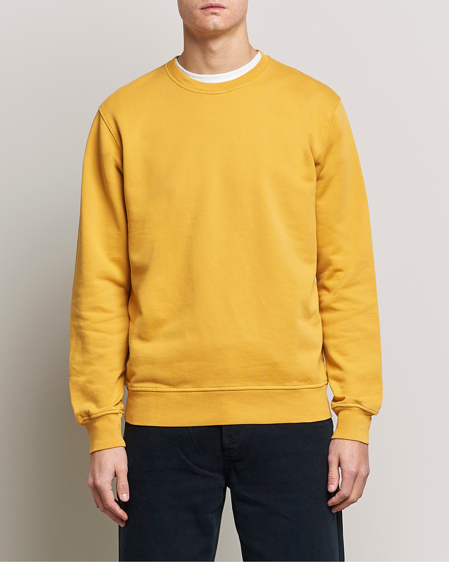 Men | Clothing | Colorful Standard | Classic Organic Crew Neck Sweat Burned Yellow